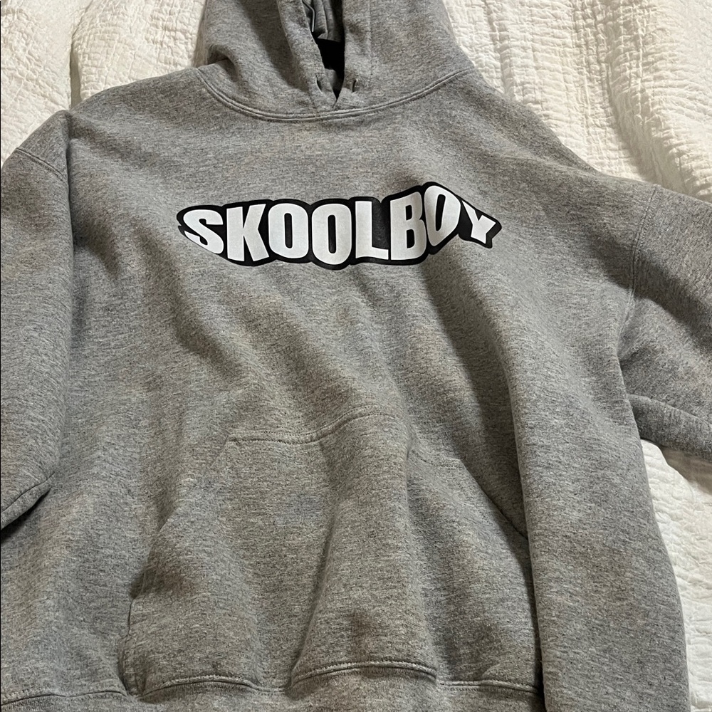 Gray Skoolboy Hoodie